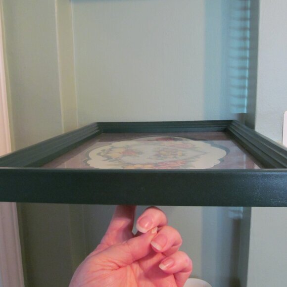 Vtg Home Interiors Joy Alldredge Picture - Chickadees, Heart, Flowers 19 x 13 - Picture 10 of 15